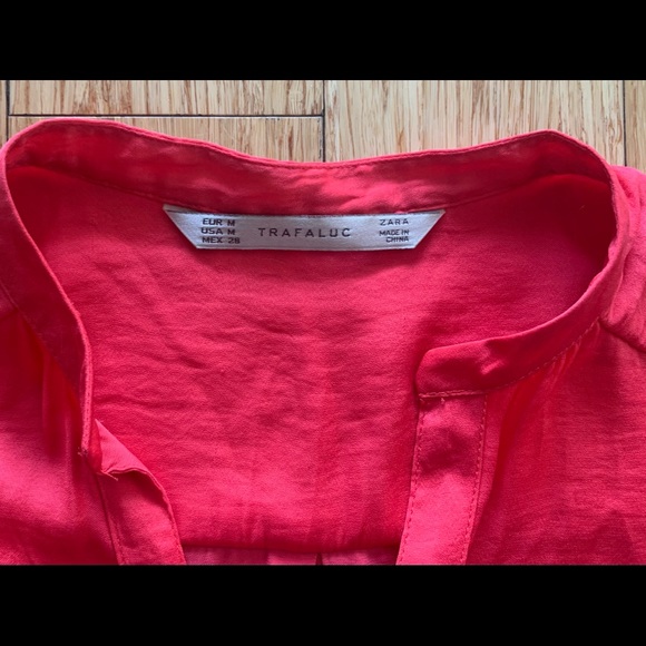Zara Silky sleeveless top (coral) - Picture 2 of 4